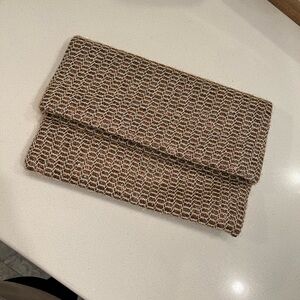 Moda Luxe Mini Gold Clutch